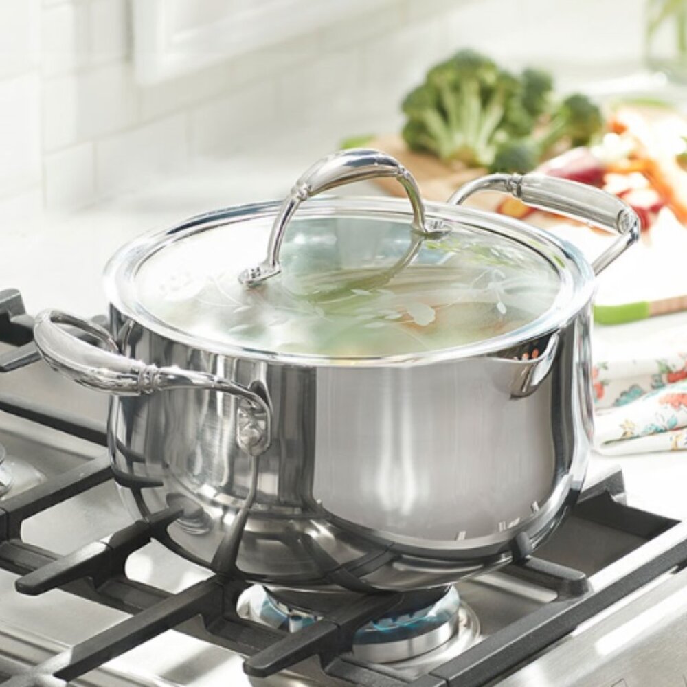 PRINCESS HERITAGE® TRI-PLY STAINLESS STEEL 4.5-Qt. Straining Casserole
